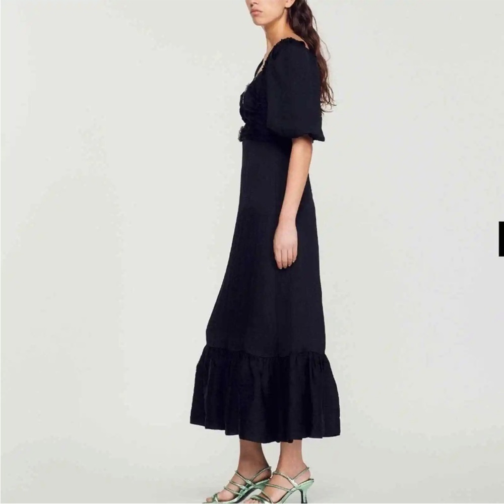 Sandro Falbala Embellished Cutout Dress NWT - Picture 3 of 12